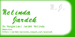 melinda jardek business card